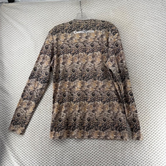 CamoScales Camouflage Long‎ Sleeve T-Shirt Mens Medium Hunting Casual - Picture 6 of 6